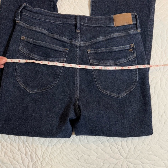 Madewell Women's Straight Leg Jeans - Dark Blue - Picture 13 of 14